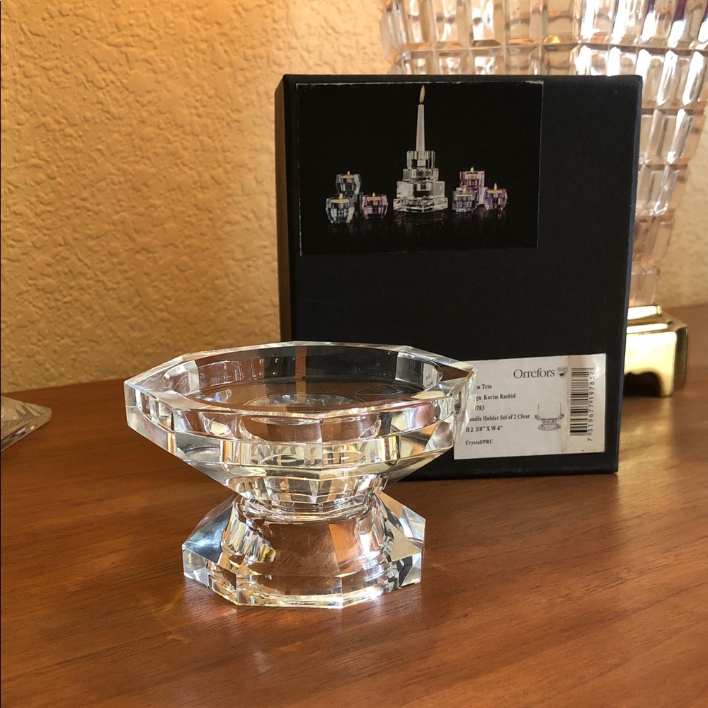 Orrefors by Karim Candle Holder NWOT